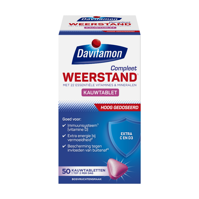 Davitamon Complete Weerstand Kauwtabletten 50 Stuks