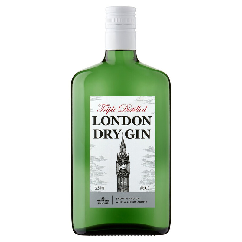 London Dry gin 37.5% 70cl