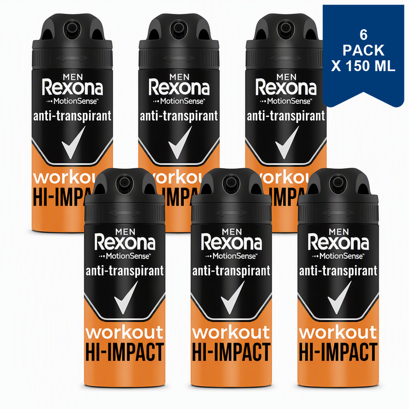 Rexona Deospray Men - Workout HI-Impact 150 ml (4-Pack)