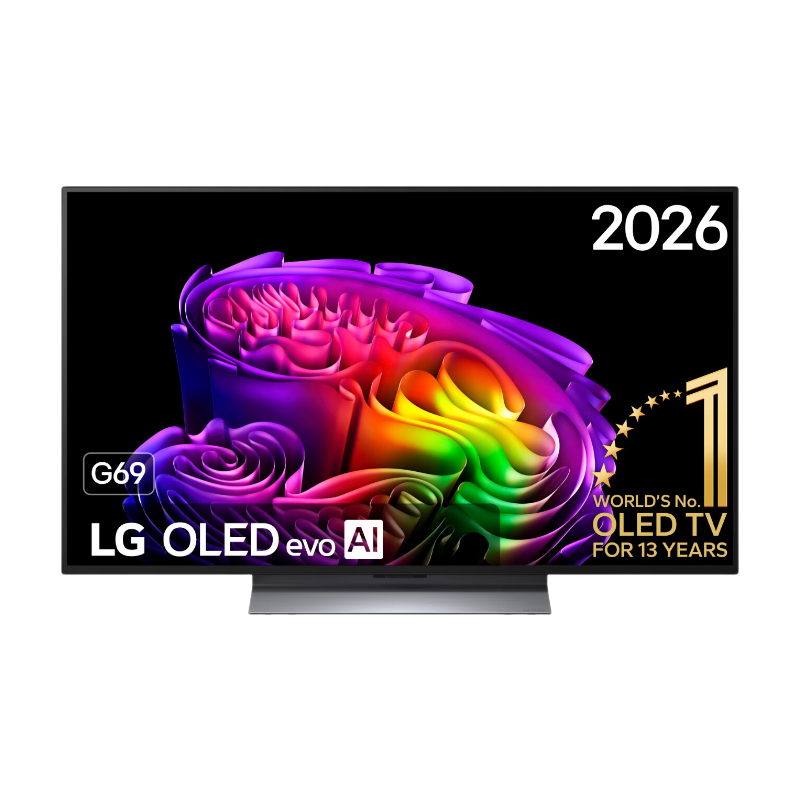 LG OLED48G69LS 48 inch OLED evo AI G6 4K Smart TV, α11 Gen3 AI Processor, 120 Hz Native, VRR 165 Hz, Dolby Vision, Dolby Atmos, webOS 26, G-SYNC Compatibel, FreeSync Premium, Zwart