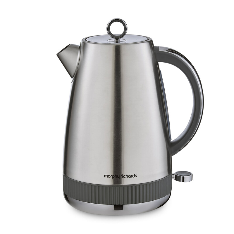 Mexborough Jug Kettle, 1.7L, Grey & Stainless Steel, 102902