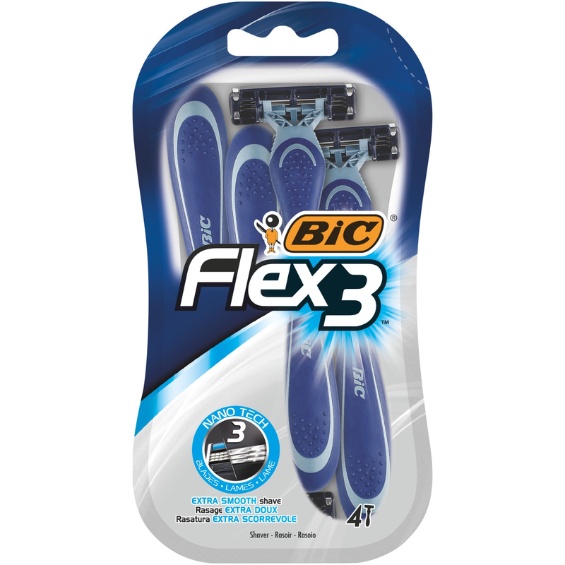 Rasoir Jetables Flex 3 Comfort Pour Homme Bic Les 4 Rasoirs - vue 1