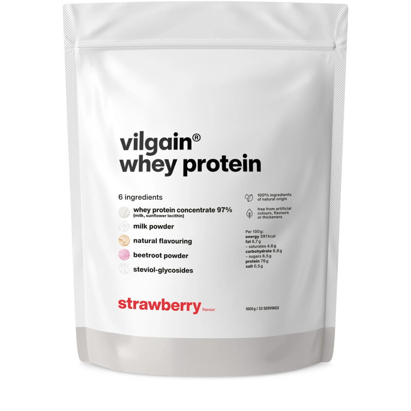 Whey Protein Strawberry Protein Nutrition Powder Flavour - 1000g