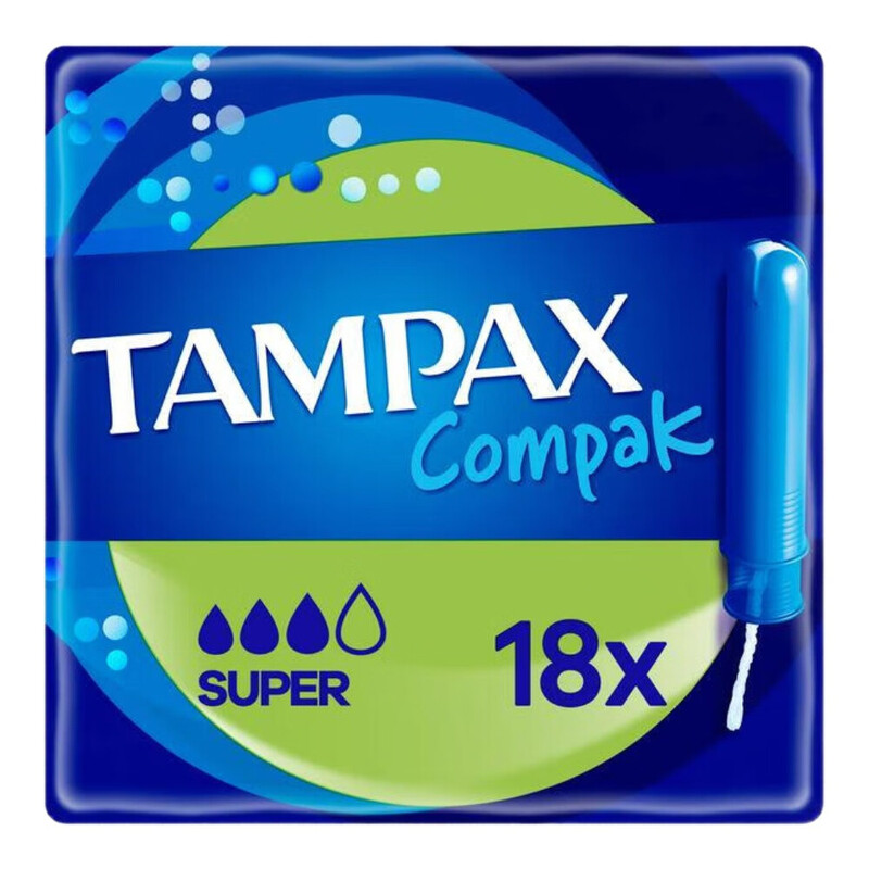 Compak Super Tampons With Applicator Size S 18 Pack