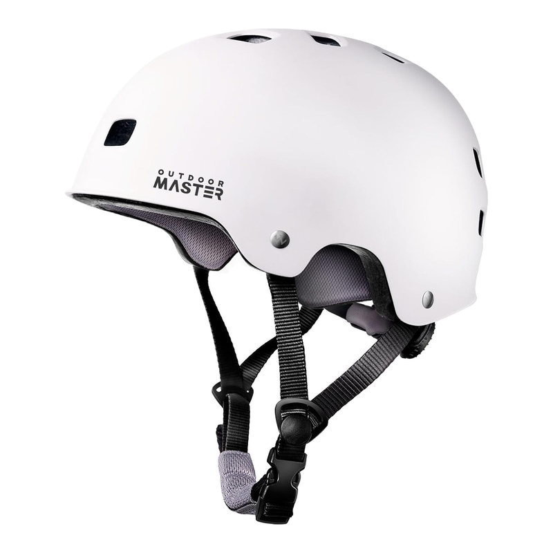 OutdoorMaster skateboardhelm Oryx wit L 54-60 cm