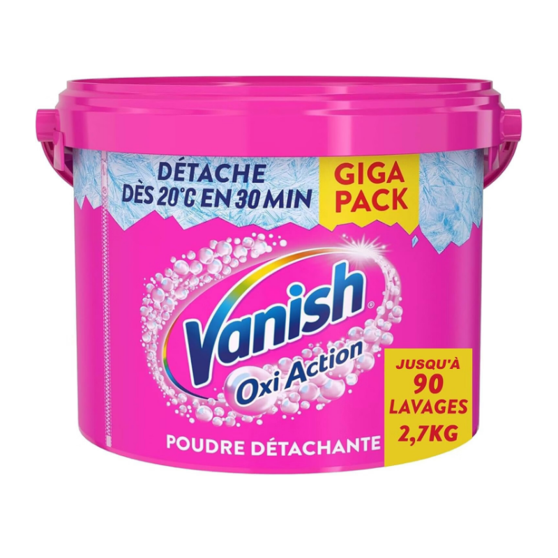 VANISH Oxi Action Poudre booster de lavage protection des couleurs 2,7 kg