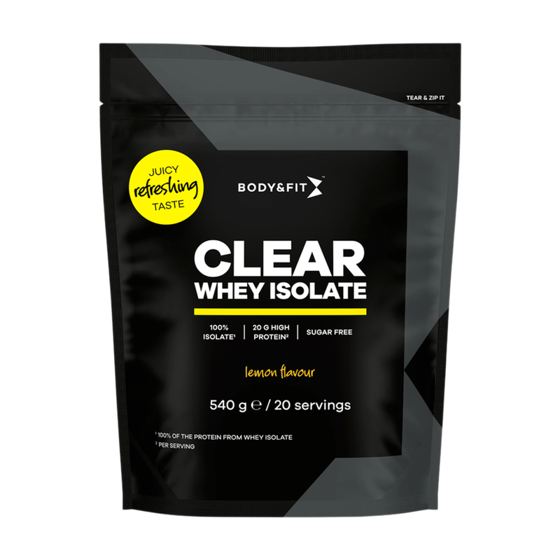 Body&Fit Clear Whey Isolate Citroen, 540 g (20 porties)
