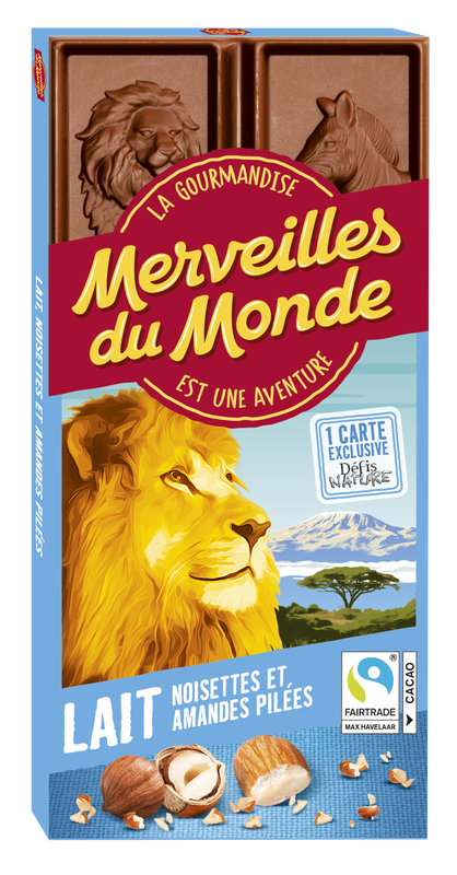 Tablette De Lait Noisettes Et Amandes Pilées Krokola La Tablette De