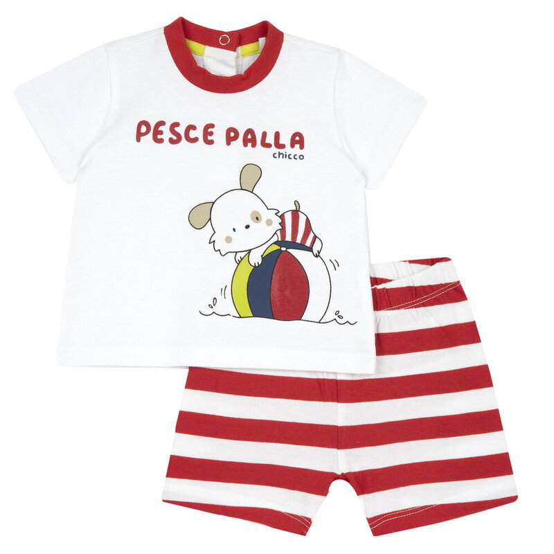 Chicco 09075891000000 JONGENS WIT/ROOD/GRIJS 074