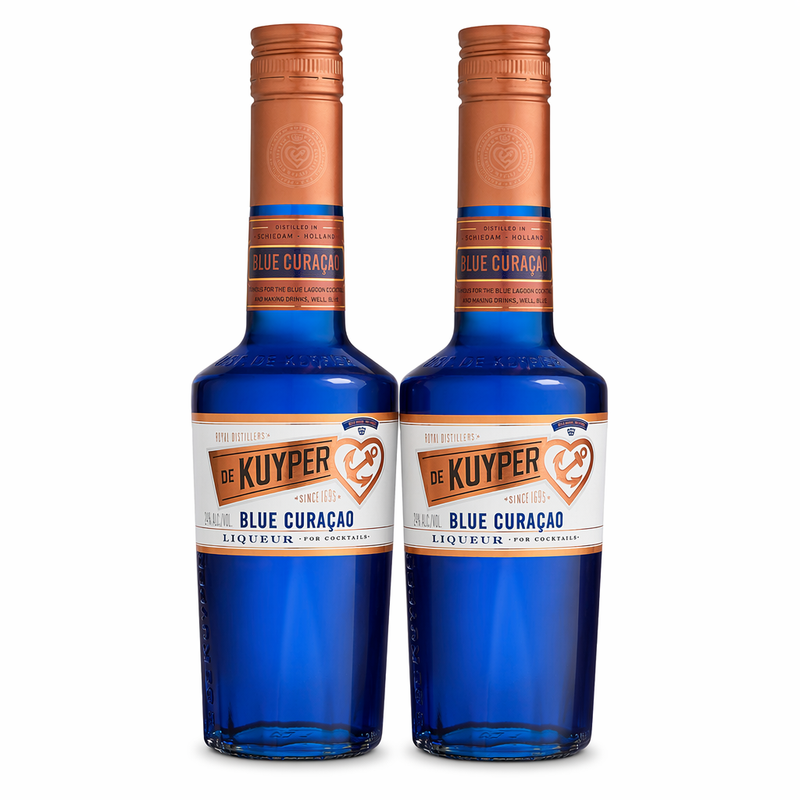 Pack of 2 - De Kuyper Blue Curaçao Cocktail Liqueur 50cl