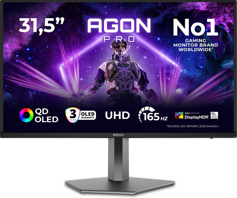 AOC AGON PRO AG326UD 32" 4K Ultra HD 165Hz OLED Gaming Monitor