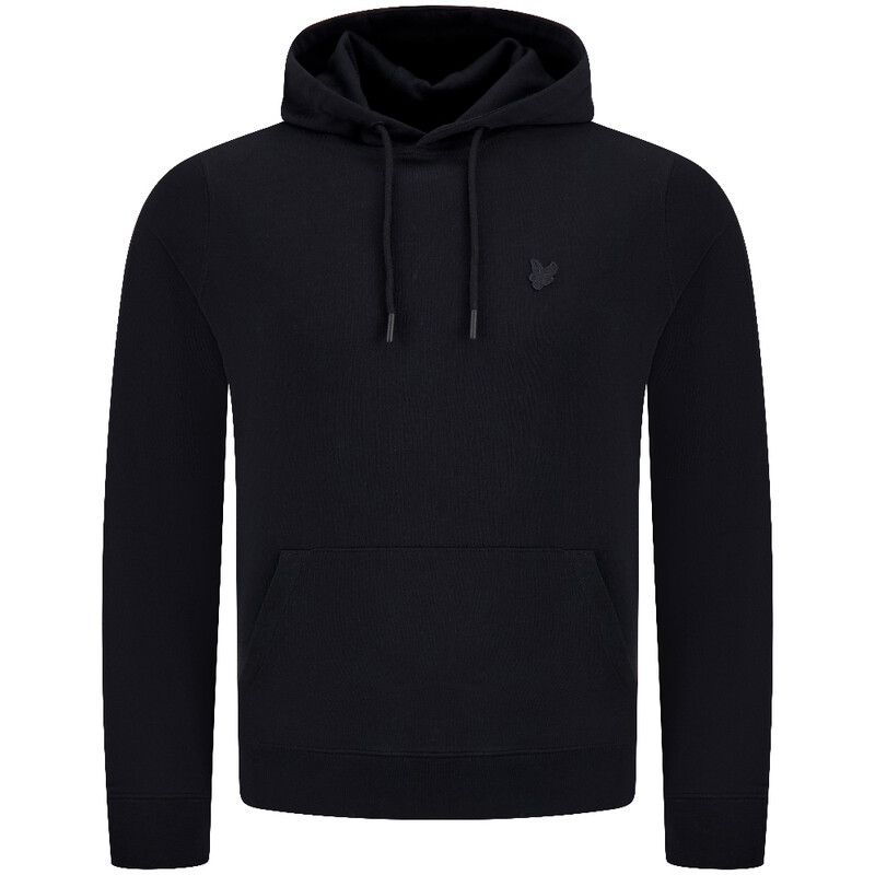 Lyle & Scott Black Superfine Pullover Hoodie - Jet