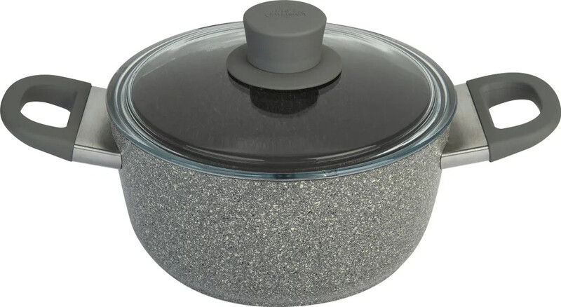 Ballarini Murano Kochtopf mit Glassdeckel Aluminium 24 cm