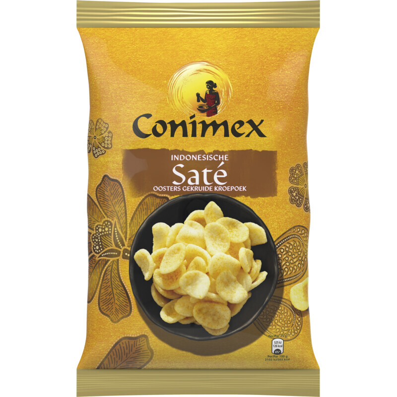 Conimex Indonesische Garnalen Crackers Satay - 75 g