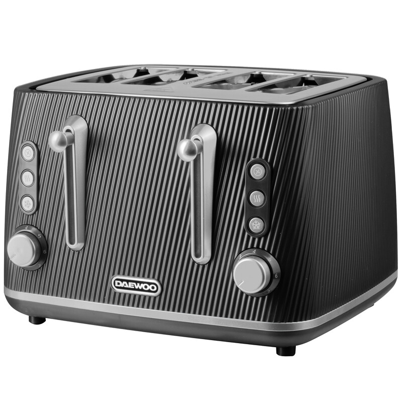 Cascade 4 Slice Toaster, Textured, Wide Slots, Black - SDA2779GE