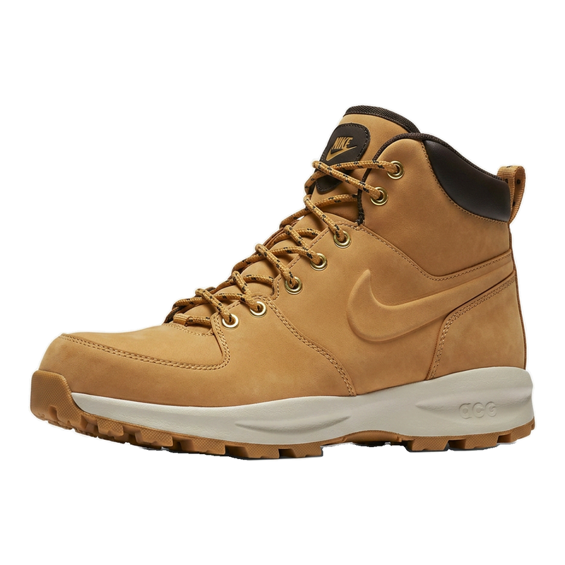Nike Manoa 454350 Heren Wandelschoenen - Waterdicht Nubuckleer Hoogzool, Rubberen Outsole, Haystack/Velvet Bruin, Voor Winter & Avontuur
