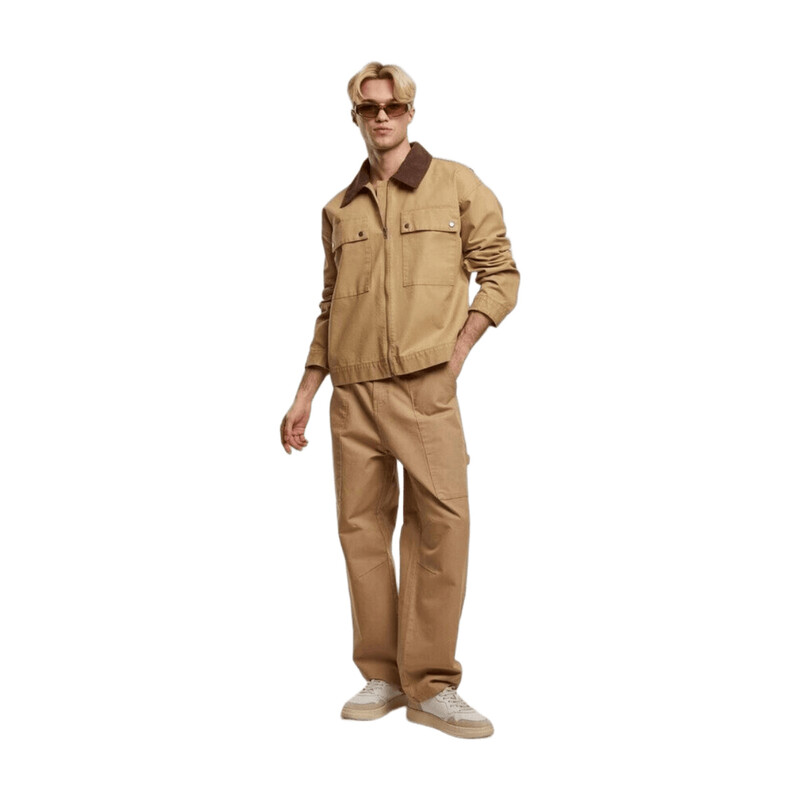 Urban Classics Herren Workwear Cotton-Jacket Unionbeige