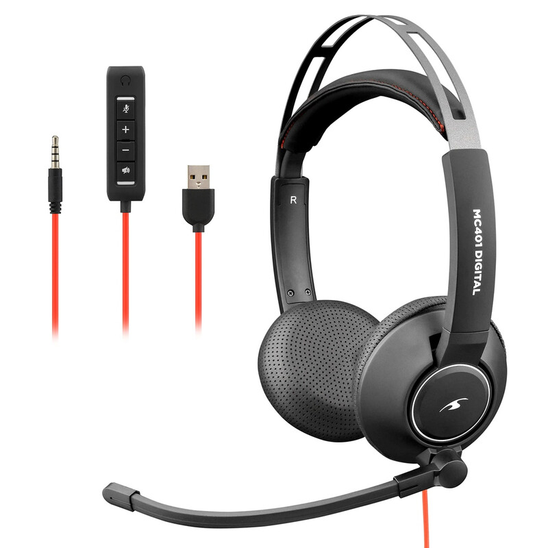 Office Audio - Digital Hi-fi Stereo Headset wired with mic - Pc use