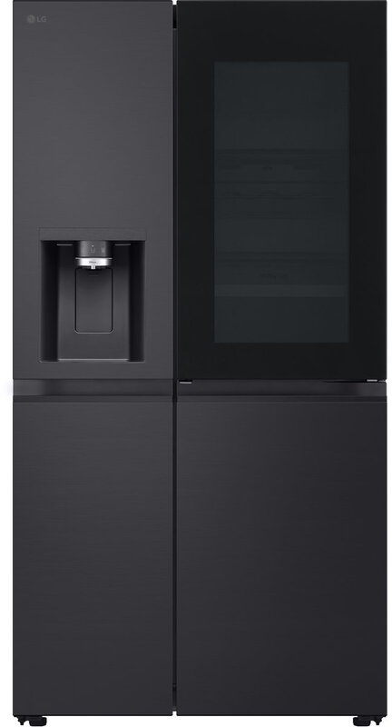 LG GSXE91EVAD 628 L Amerikaanse koelkast zwart | InstaView | DoorCooling+ | UVNano