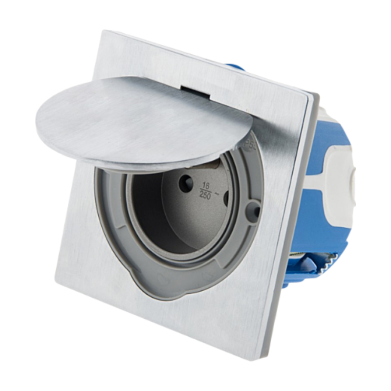Zenitech Prise de sol 2P+T Alu brossé