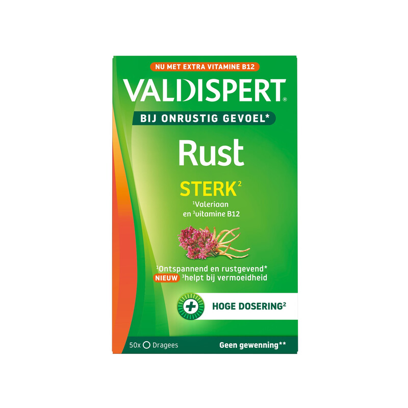 Valdispert Rust Sterk, 50 dragees.