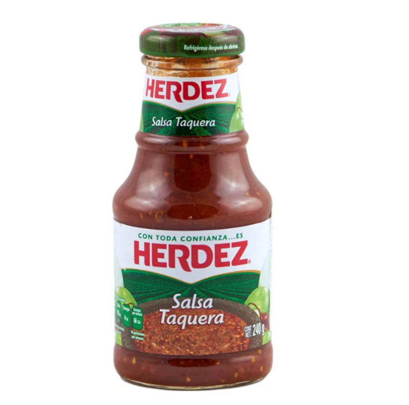 HERDEZ 240 G SALSA TAQUERA GLAS