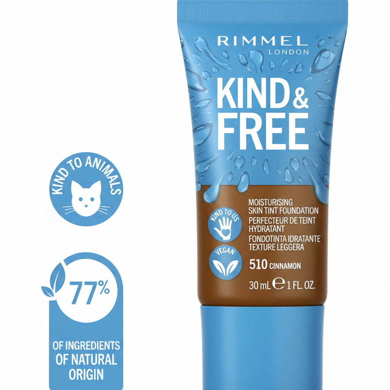 Rimmel Kind + Free hydraterende skin-tint foundation Cinnamon 510 30 ml