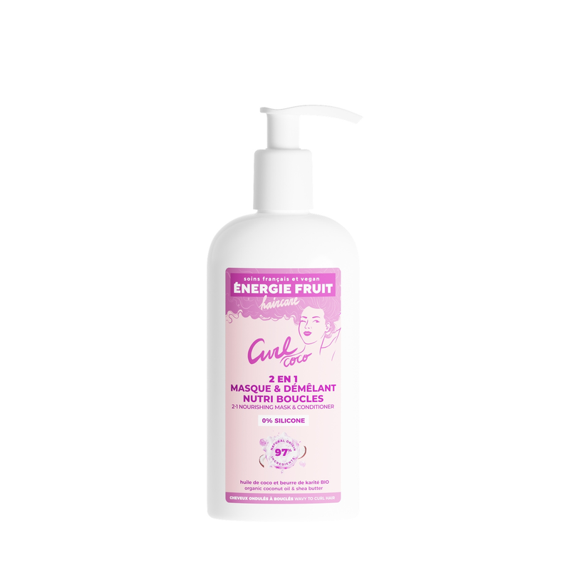 Masque Coco Et Beurre De Karité Bio Cheveux Bouclés Et Frisés Energie Fruit Le Flacon De 300ml - vue 4