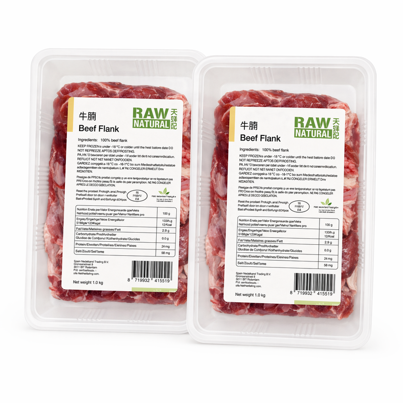 Rauw natuurlijk rundvlees – 2 x 1 kg