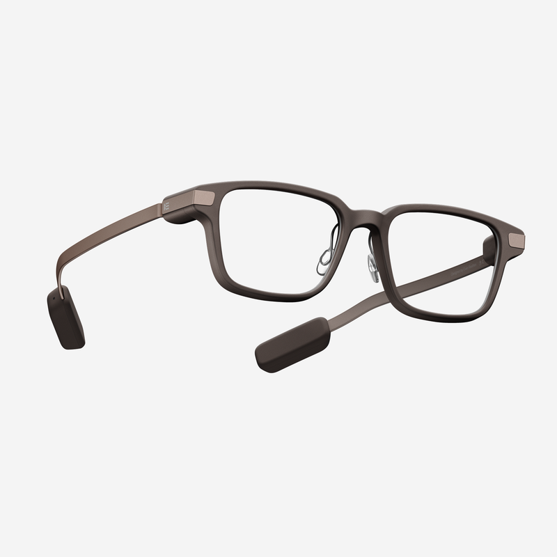 Even Realities - Even G2 B Brown (Rectangular) - Everyday Display Smart Glasses, Camera-Free, Privacy First, 2-Day Battery, Powerful Features to Enhance Your Vision and Empower Your Day (Conversate | Translate | Teleprompt | Even AI | Health | Navigation | Dashboard | Notification | QuickList)