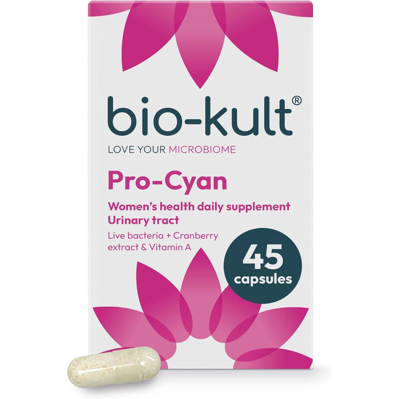 Bio-Kult Cyan Pro- Advanced Cranberry Probiotic Urinary Tract Support Capsules - 45 Capsules
