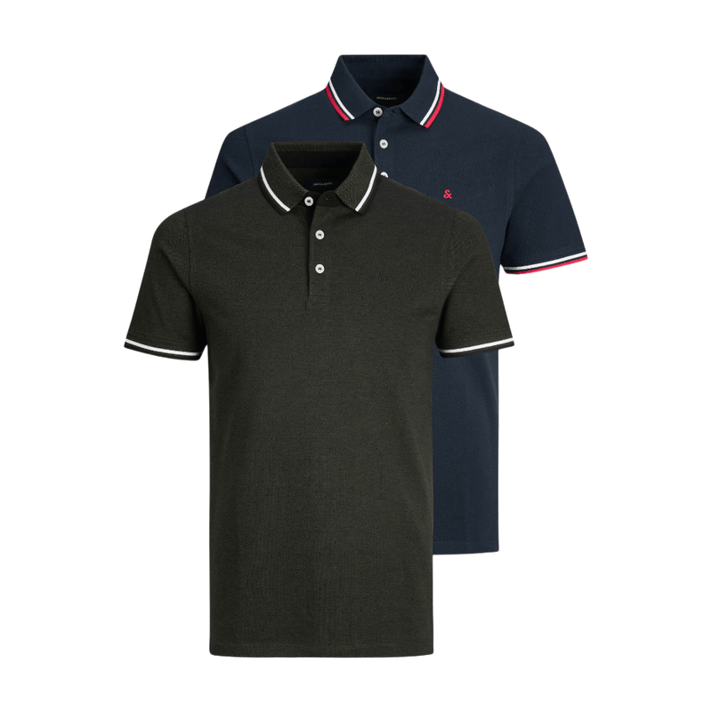 JACK&JONES ESSENTIALS JJEPAULOS POLO SS 2PK MP NOOS Slim Fit