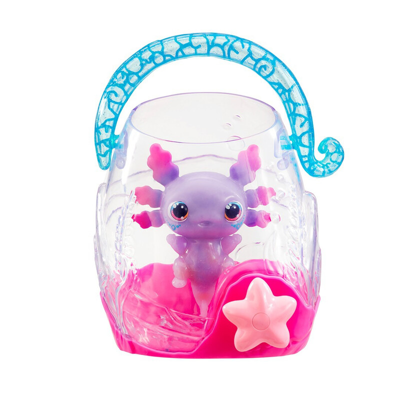Let's Glo Axolotl Bubble Reef Plush Soft Toy