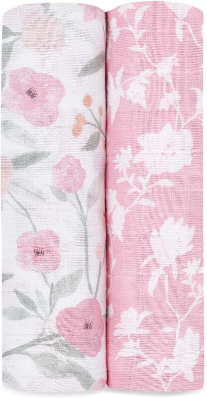 ™ Boutique Cotton Muslin Swaddles 2 Pack Ma Fleur