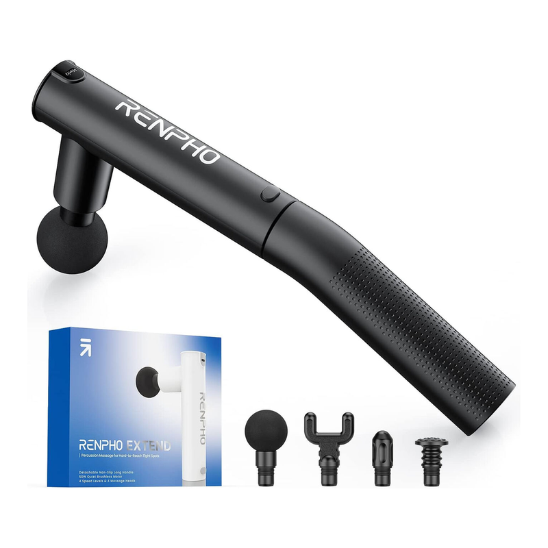 RENPHO Extend Handheld Massagepistole mit Type-C-Ladefunktion C004, schwarz