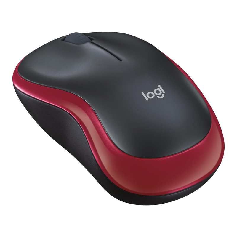Logitech M185 Kabellose Maus - Rot
