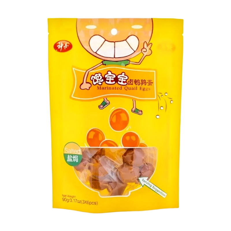 Shen Dan marinierte Wachteleier, Salzbrat-Geschmack, 90 g