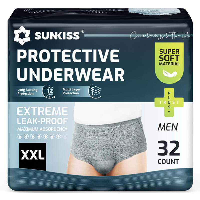 Incontinence Underwear for Men,Daytime Disposable Adult Pull Ups,Mens Protective Brie