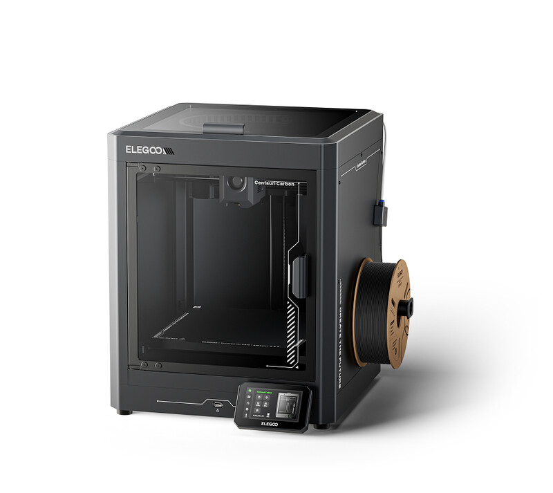 Joybuy x Elegoo Centauri Carbon 3D-Drucker, CoreXY 500 mm/s hochgeschwindigkeitsdruck mit automatischer kalibrierung, 320 °C düse und integrierter kamera, sofort einsatzbereit, 256 × 256 × 256 mm druckvolumen
