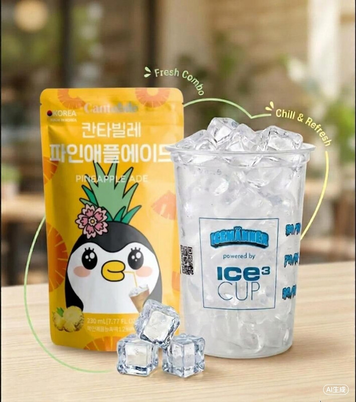 CTB Ananas Ade 230 ml mit Eisbecher