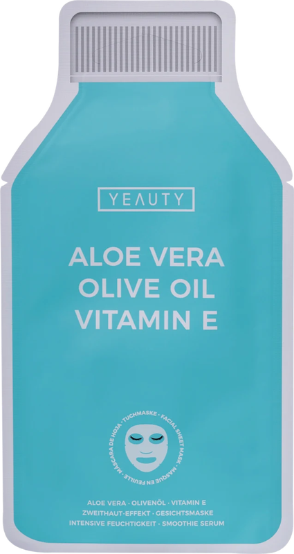 YEAUTY Sheet-Maske Smoothie Aloe Vera-Olivenöl-Vitamin E