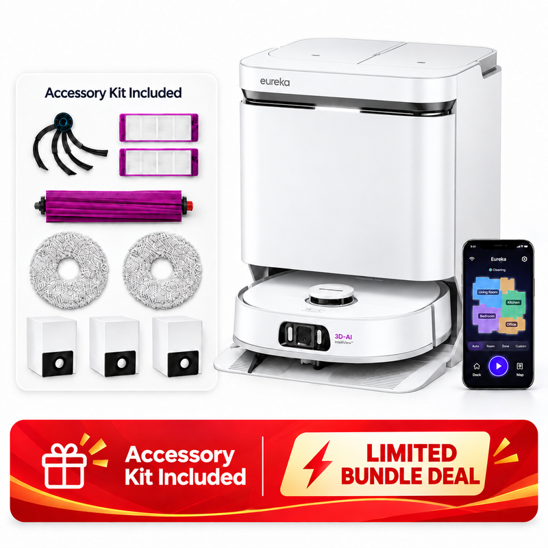 Eureka J15 Pro Ultra Robotstofzuiger met Dweilfunctie + Volledige Accessoireset
