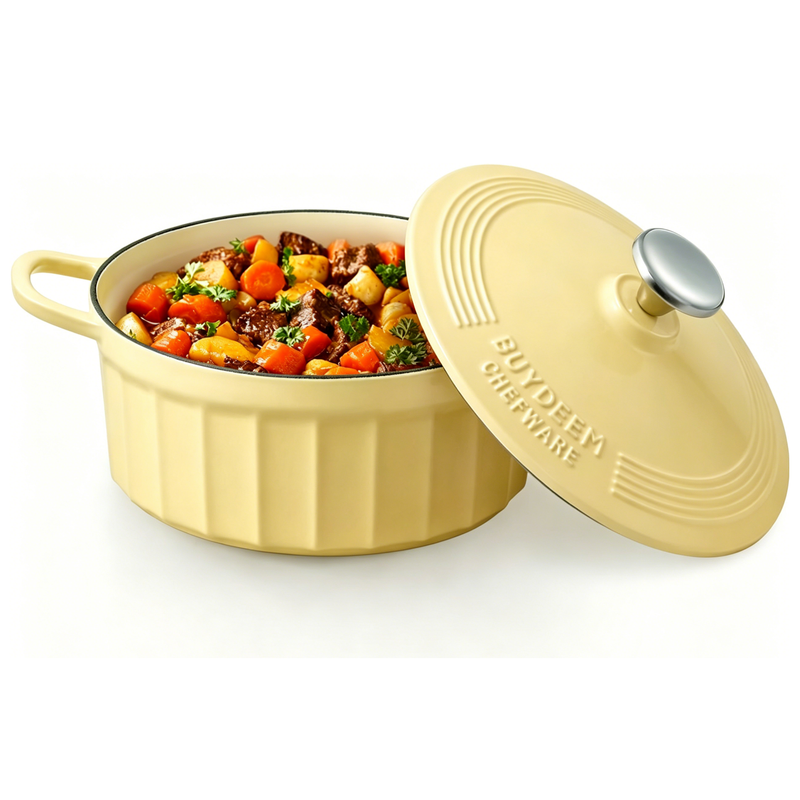 Buydeem Enameled Cast Iron Oven Cp521,22Cm Dia