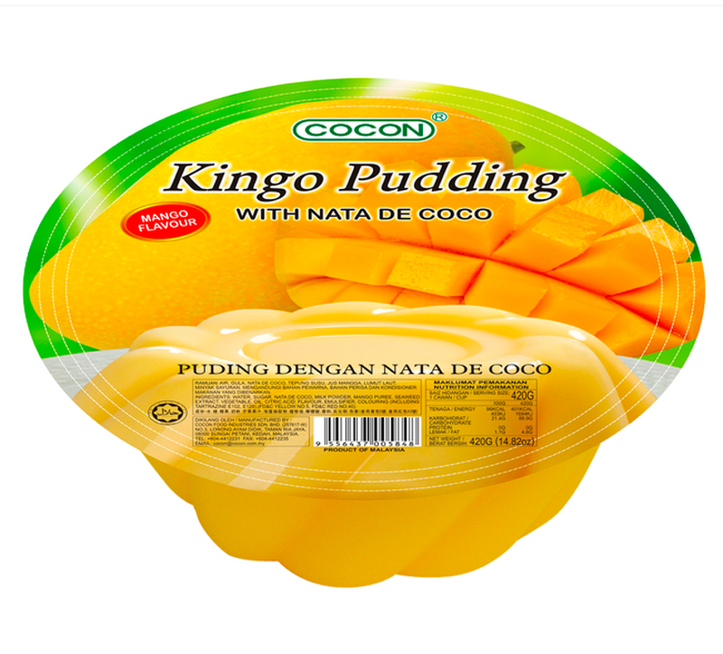 Cocon Kingo mango-pudding met nata de coco 420 g