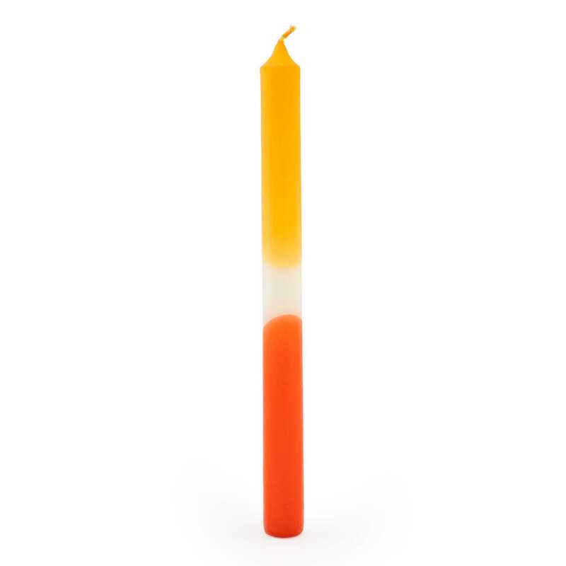 Taper Candles Ombre Orange 6pcs