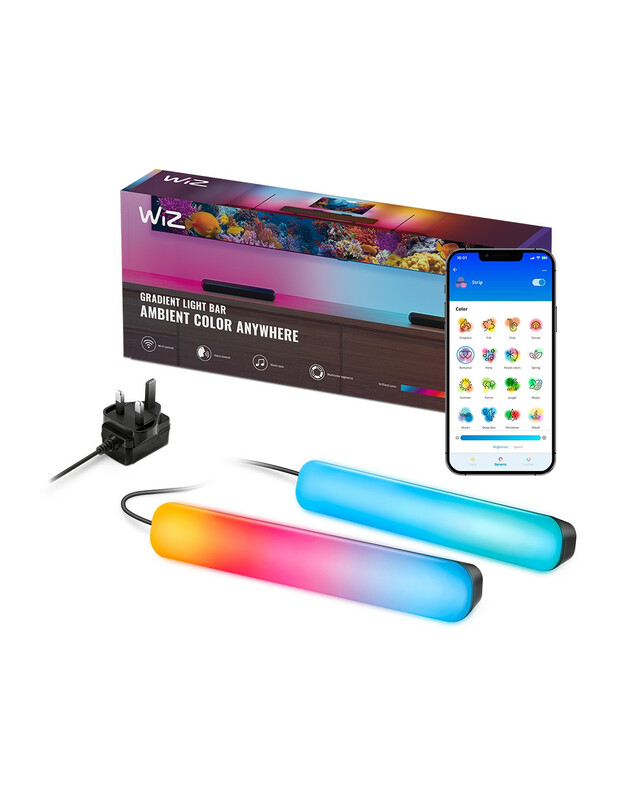 Smart Light Bars LED Black 30cm 2pcs