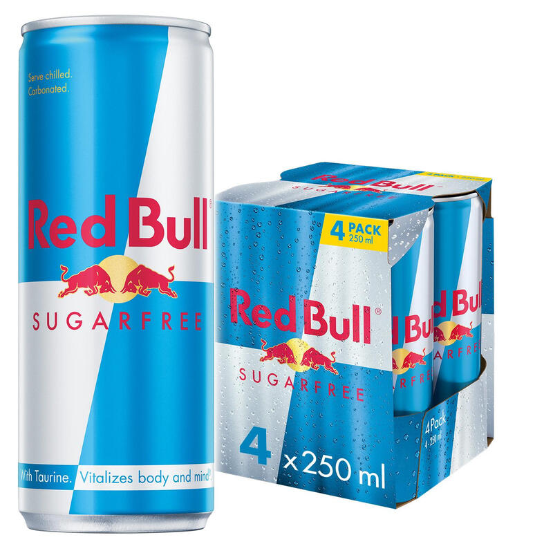 Red Bull Girls Sugarfree Energy Drink 250Ml 4 Pack