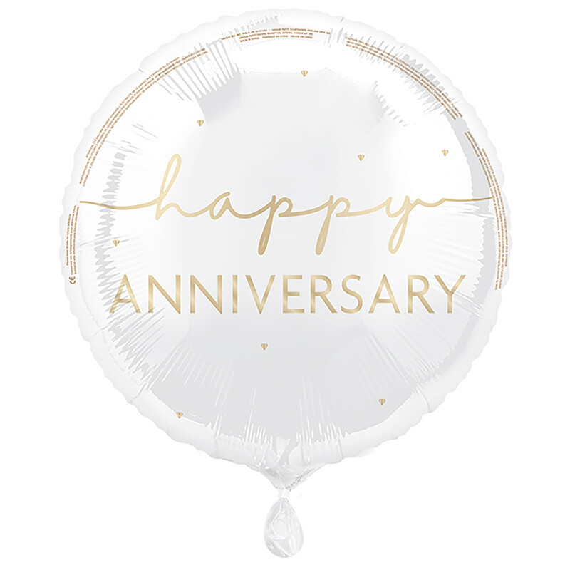 Unique Happy Anniversary Foil Balloon, 45cm