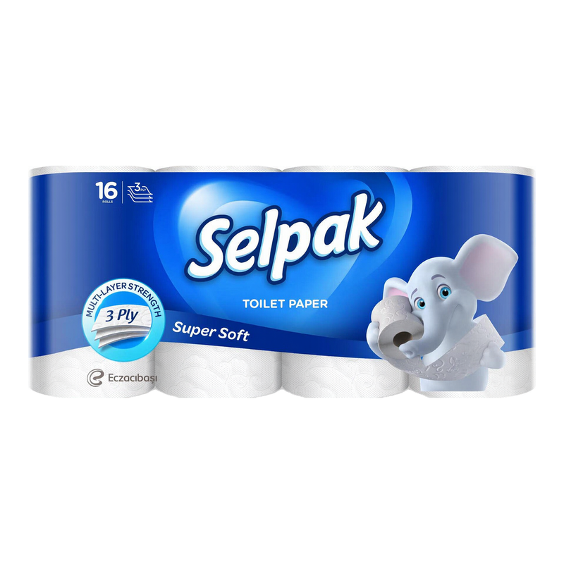 Selpak Toiletpapier Wit 3-laags 16 Rollen (Superzacht)