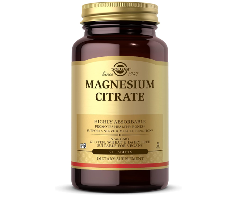 Solgar Magnesium Citrate Muscle Nerve & Energy Support - 60 Tablets